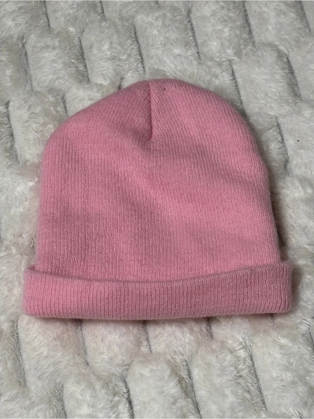 Pink Knit Beanie for Kids
